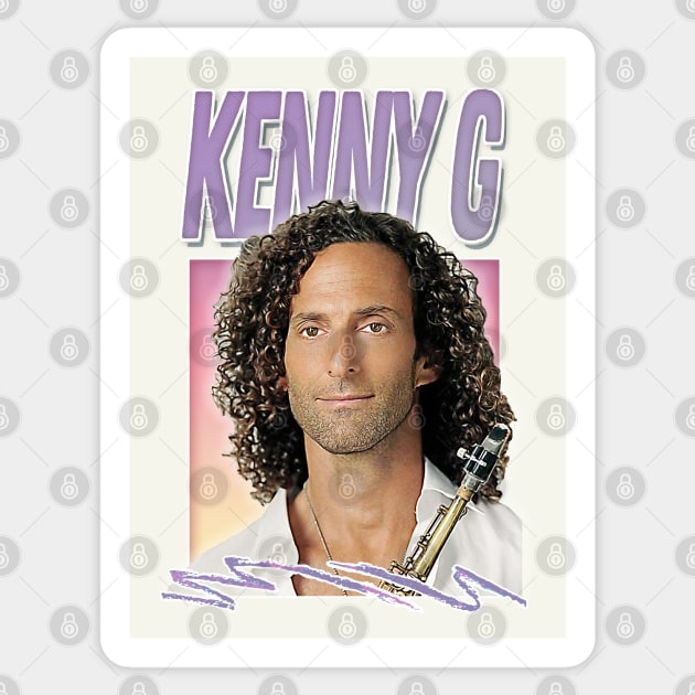 Kenny G / 90s Aesthetic Fan Art Design Sticker by DankFutura